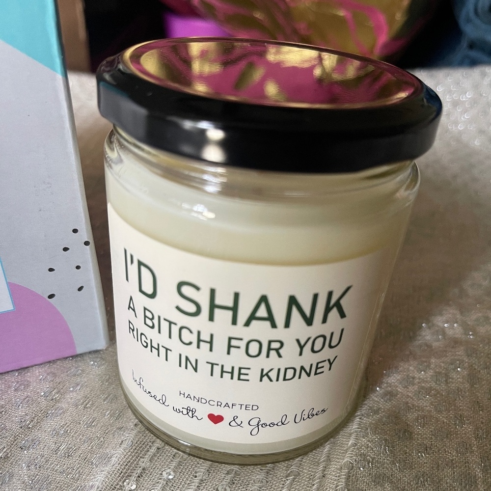 Mint Sugar Candle. Soy Candle Funny Best Friend Gift.